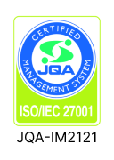 JQA ISO/IEC 27001認証 マネジメントシステム登録証 JQA-IM2121